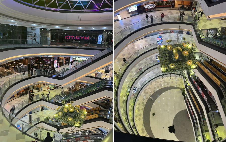 Hiện trường vụ việc nam sinh lớp 9 nhảy lầu ở Vạn Hạnh Mall