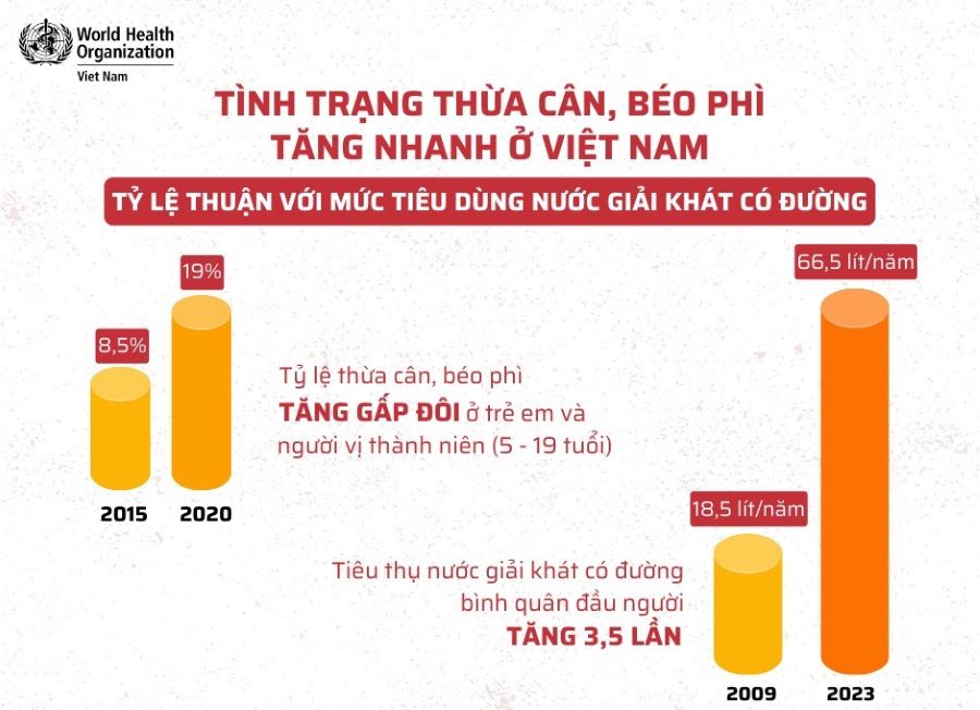 Thừa cân, béo phì tăng nhanh ở VN