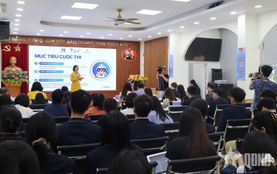 Toàn cảnh buổi phát động cuộc thi AI for Good Việt Nam 2025.