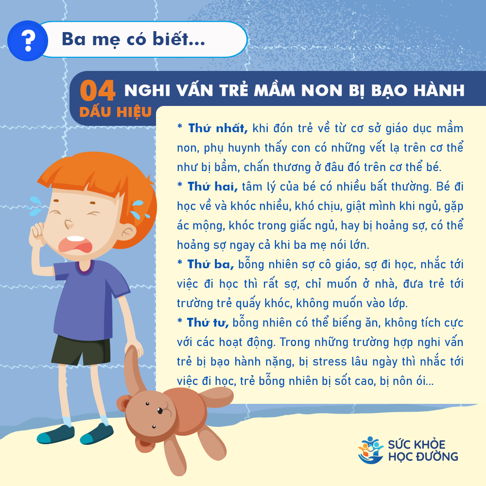04 nghi vấn trẻ mầm non bị bạo hành